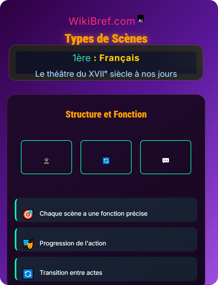 Types de scènes Le texte dramatique