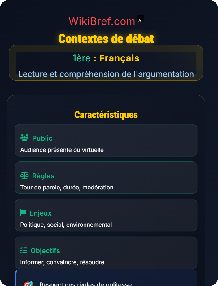 Contextes de débat Débats et controverses