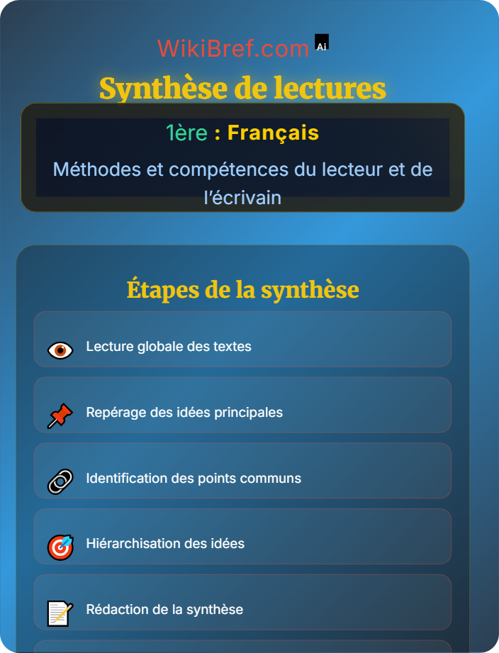 Synthèse de lectures Lire et comprendre