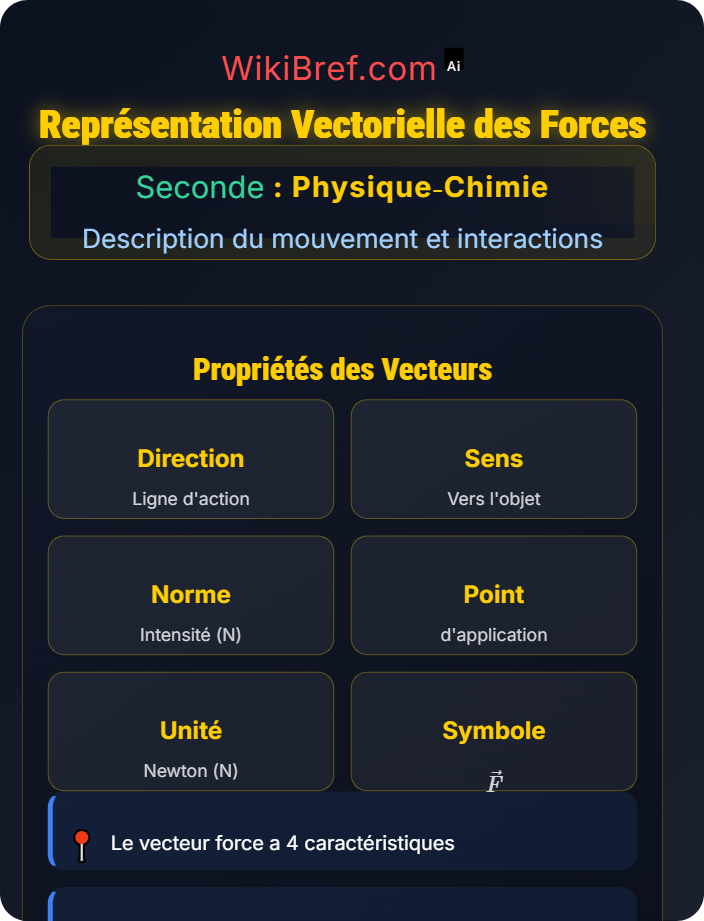 Représentation vectorielle des forces Forces et modélisation d’une action mécanique