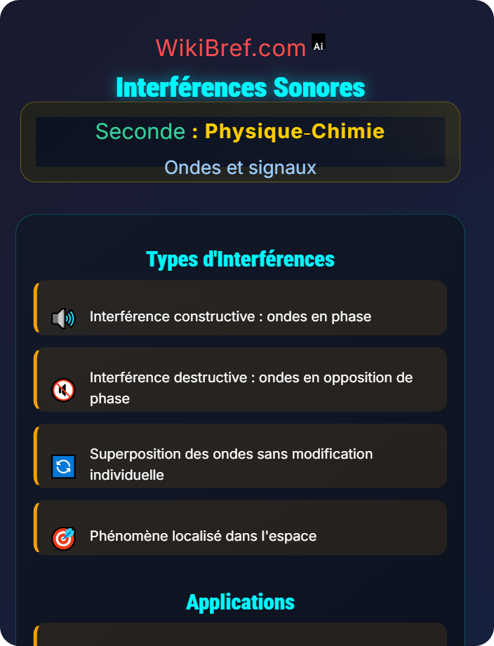 Interférences sonores Émission et propagation d’un signal sonore