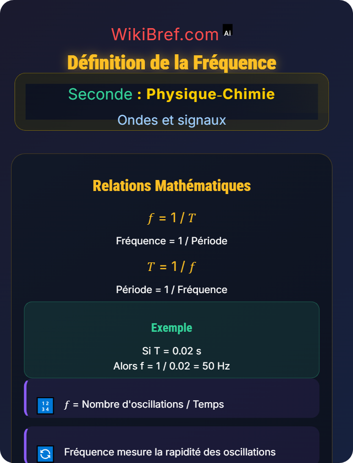Définition de la fréquence Fréquence, intensité et perception du son