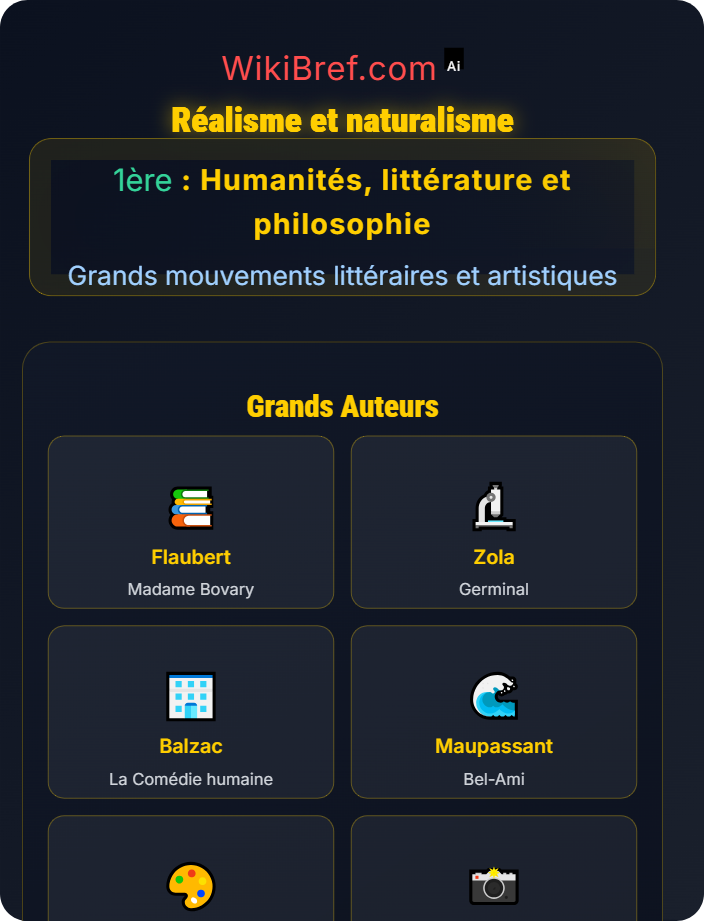 Réalisme et naturalisme Comprendre les mouvements littéraires