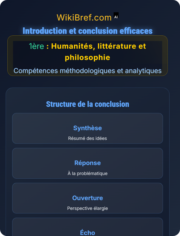 Introduction et conclusion efficaces Rédiger une dissertation humaniste