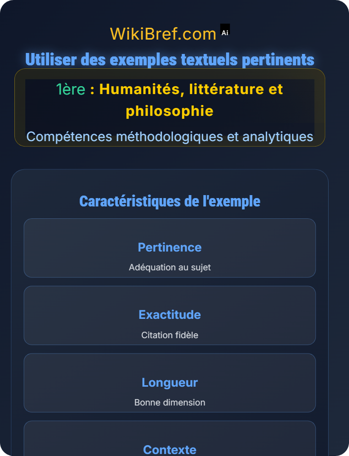 Utiliser des exemples textuels pertinents Oral et communication réflexive