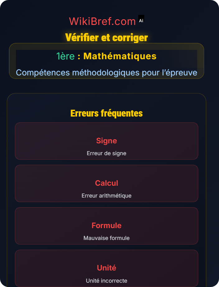 Vérifier et corriger Stratégies de résolution
