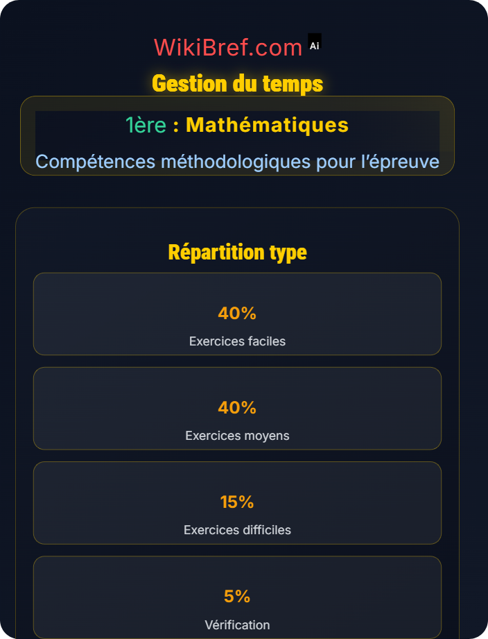 Gestion du temps Préparation au baccalauréat