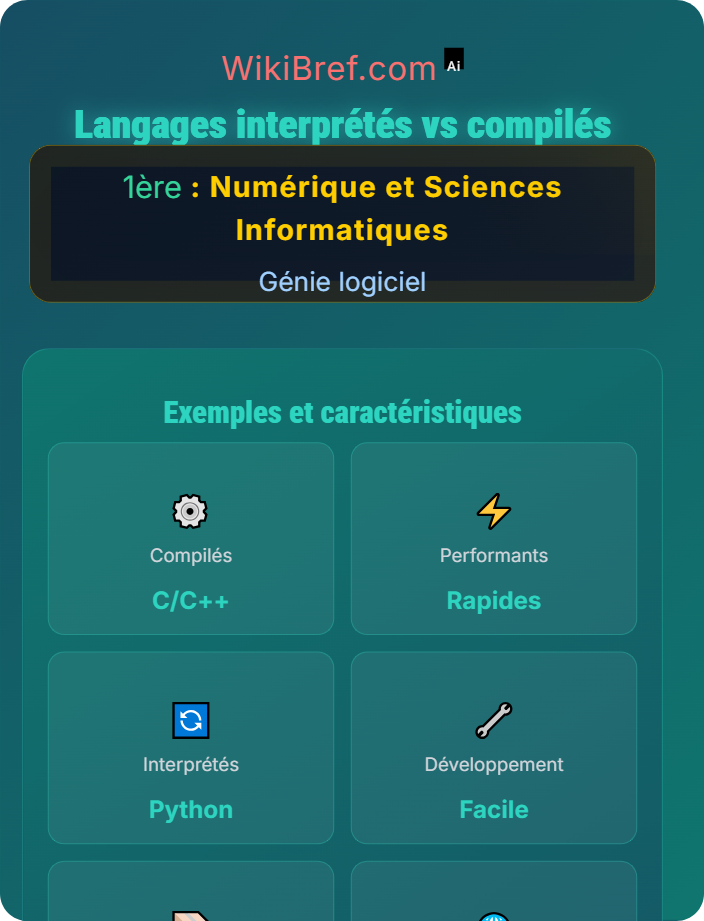 Langages interprétés vs compilés Introduction aux langages de programmation