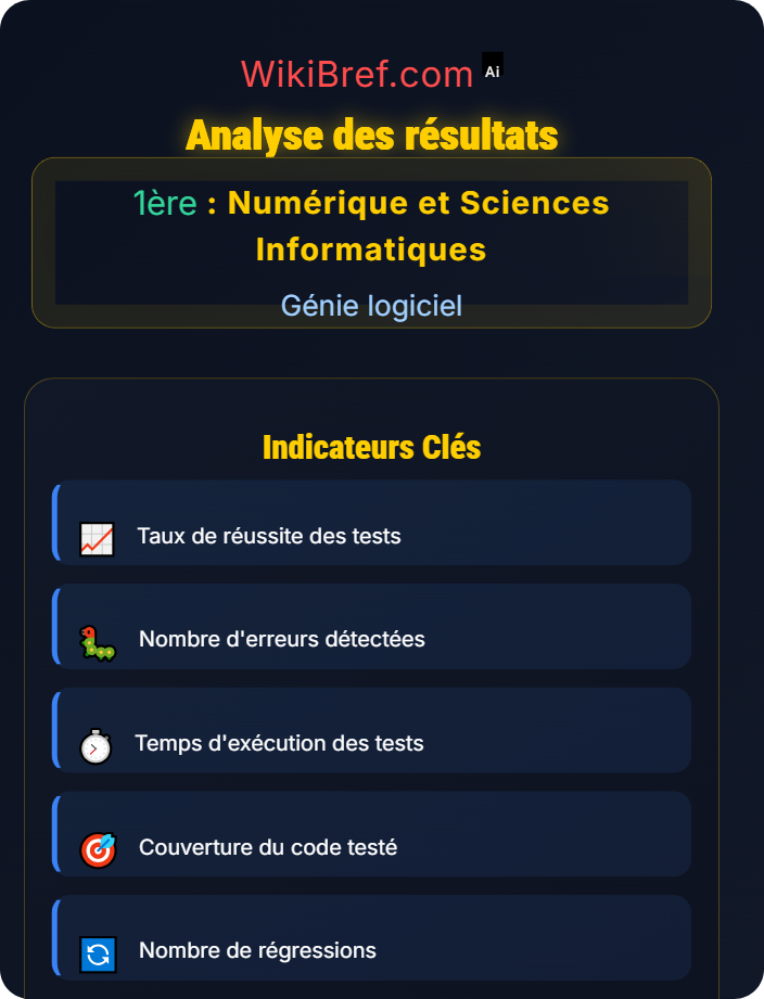 Analyse des résultats Débogage et vérification