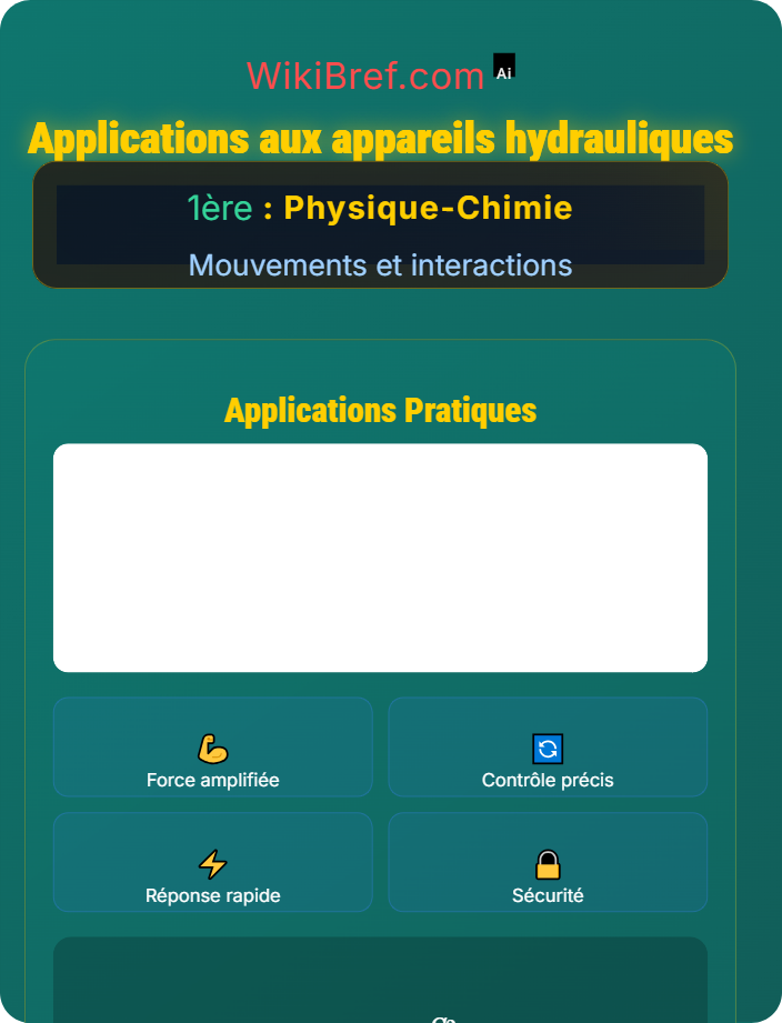 Applications aux appareils hydrauliques Statique des fluides