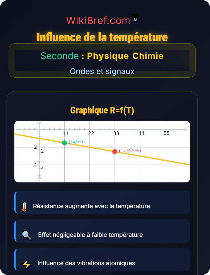 Influence de la température Loi d’Ohm et résistance électrique