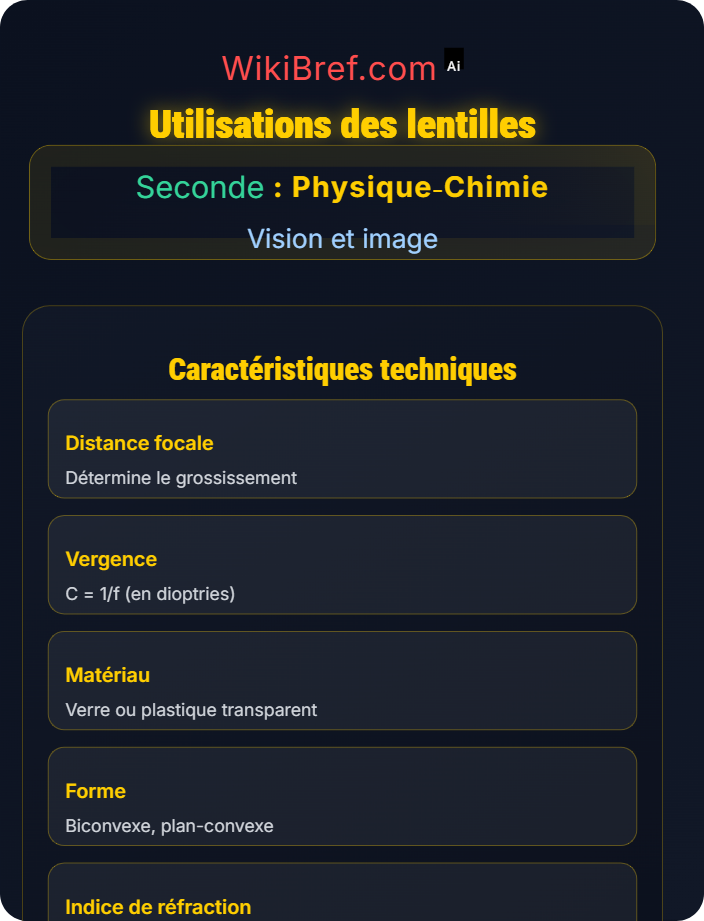 Utilisations des lentilles Lentilles convergentes et formation d’images