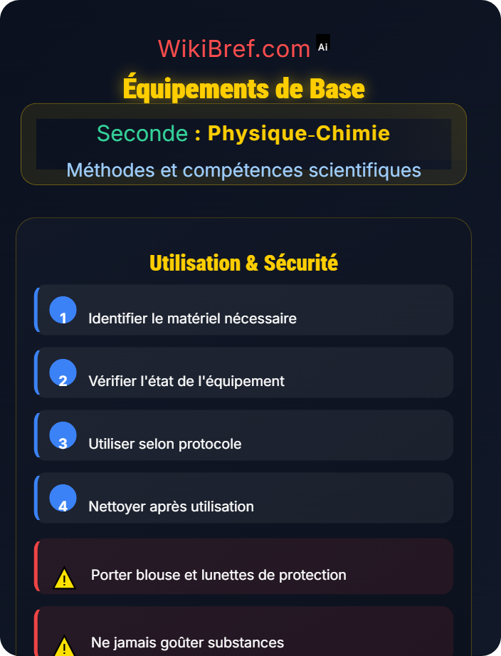 Équipements de base Matériel de laboratoire et sécurité