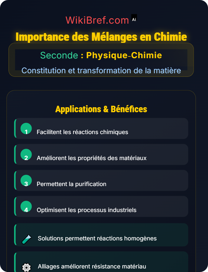 Importance des mélanges en chimie Corps purs et mélanges
