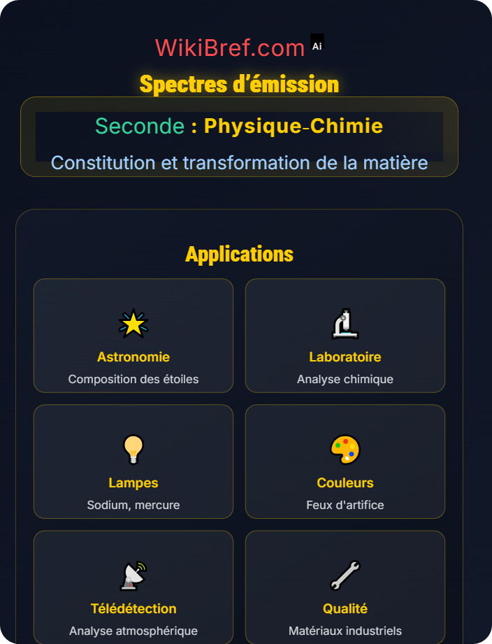 Spectres d’émission Structure de l’atome