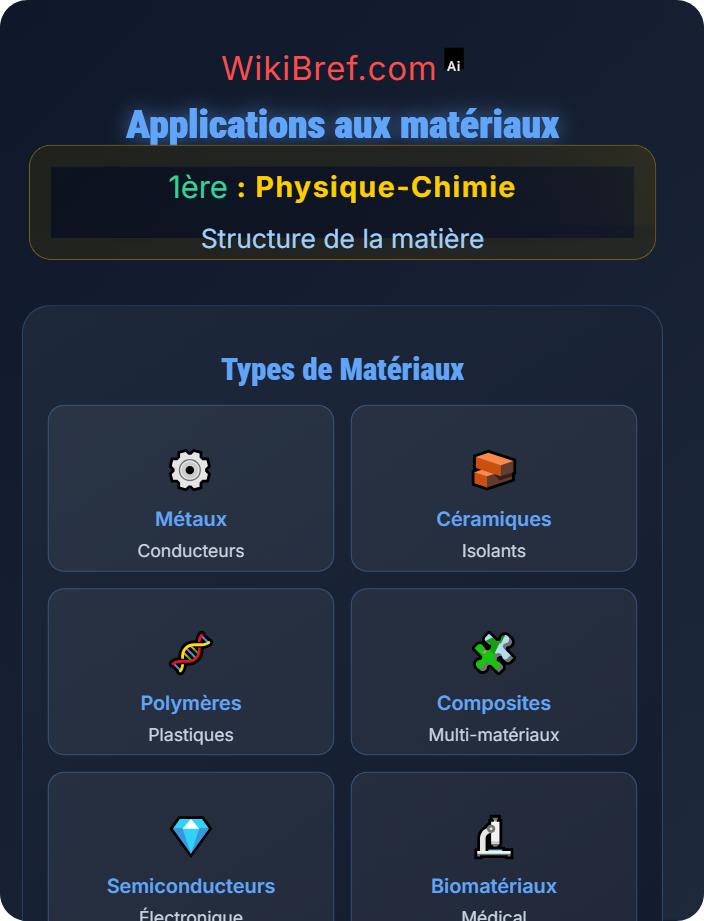 Applications aux matériaux Cohésion et états de la matière