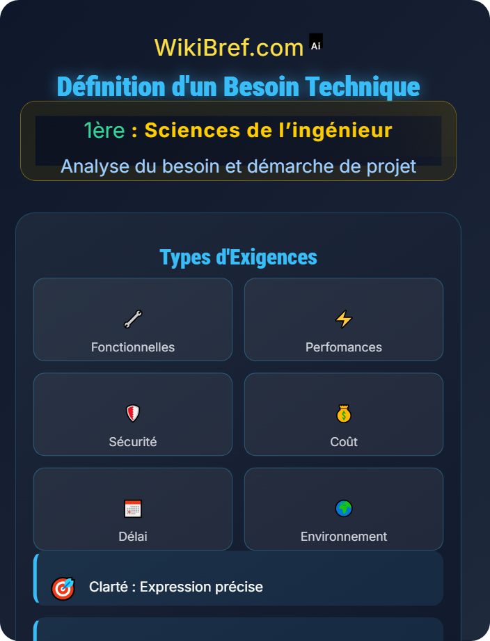 Définition d’un besoin technique Introduction à la démarche d’ingénierie