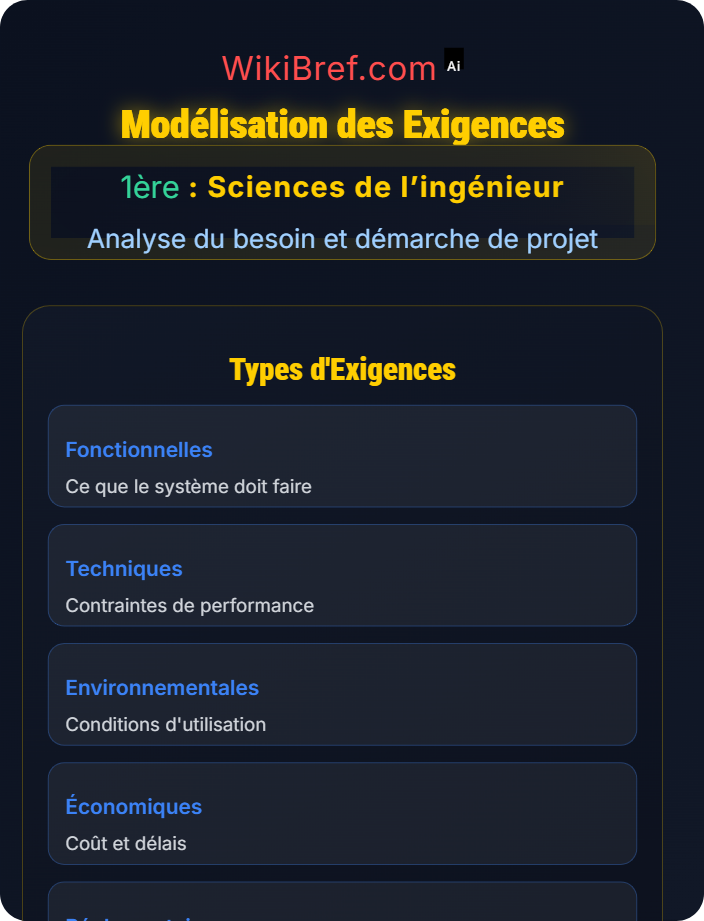 Modélisation des exigences Introduction à la démarche d’ingénierie