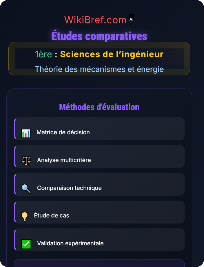 Études comparatives Énergie et puissance dans les systèmes
