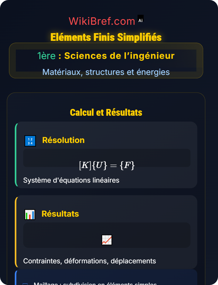 Eléments finis simplifiés Structures et contraintes