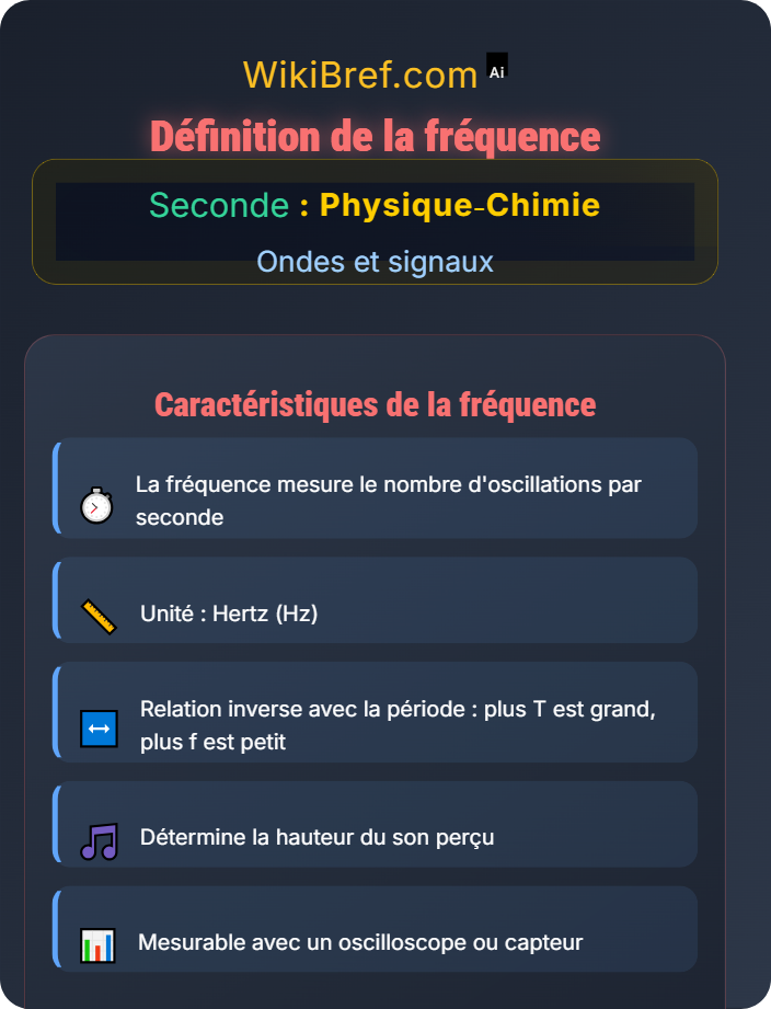 Définition de la fréquence Fréquence, intensité et perception du son