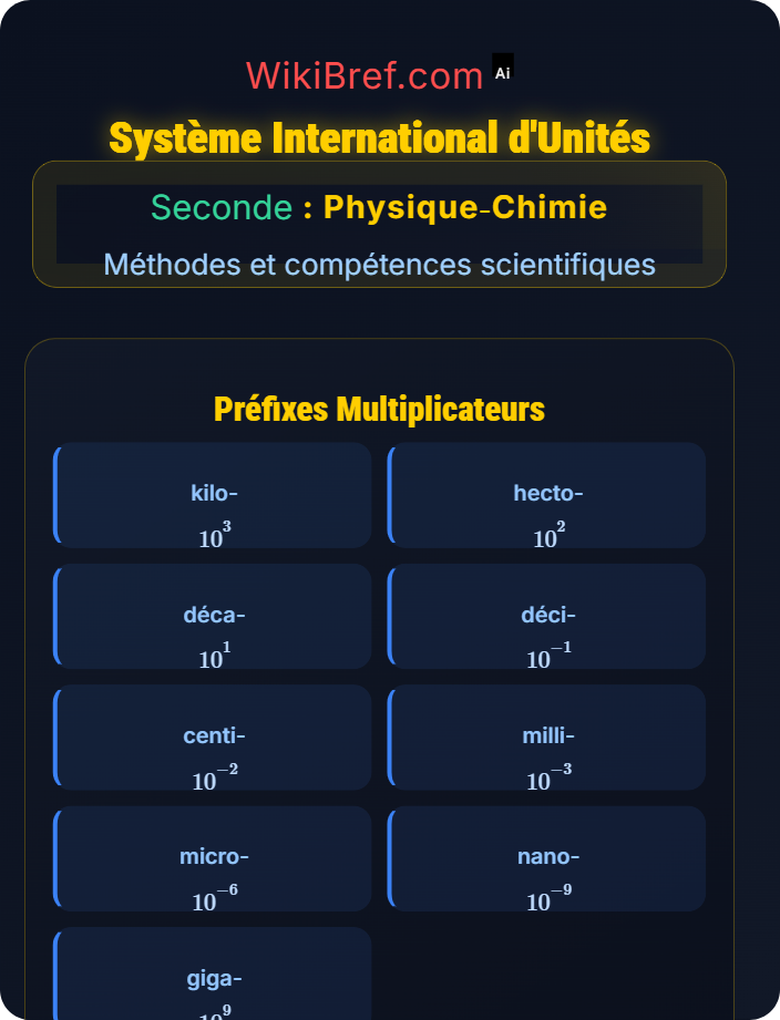 Système international d’unités Mesures et unités