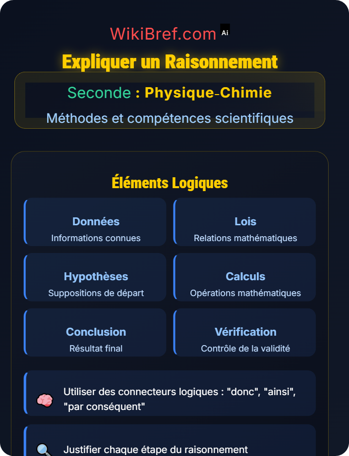 Expliquer un raisonnement Rédaction scientifique