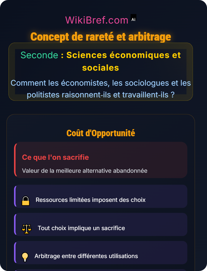Concept de rareté et arbitrage Principes de base de l’économie