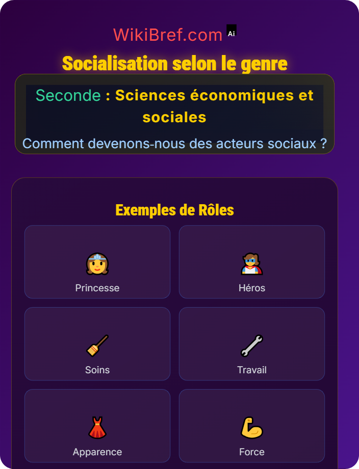 Socialisation selon le genre Genre et milieu social dans la socialisation