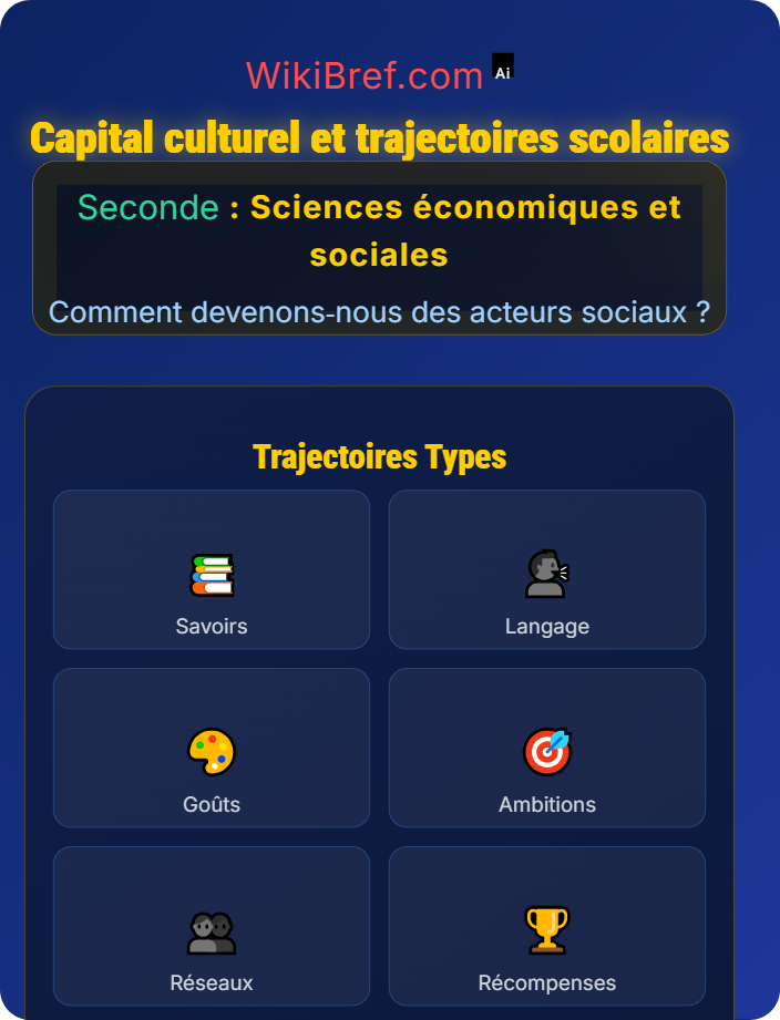Capital culturel et trajectoires scolaires Genre et milieu social dans la socialisation