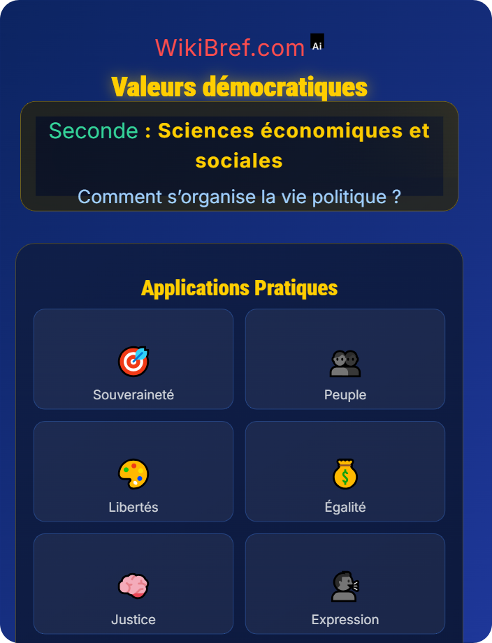 Valeurs démocratiques Le système politique démocratique
