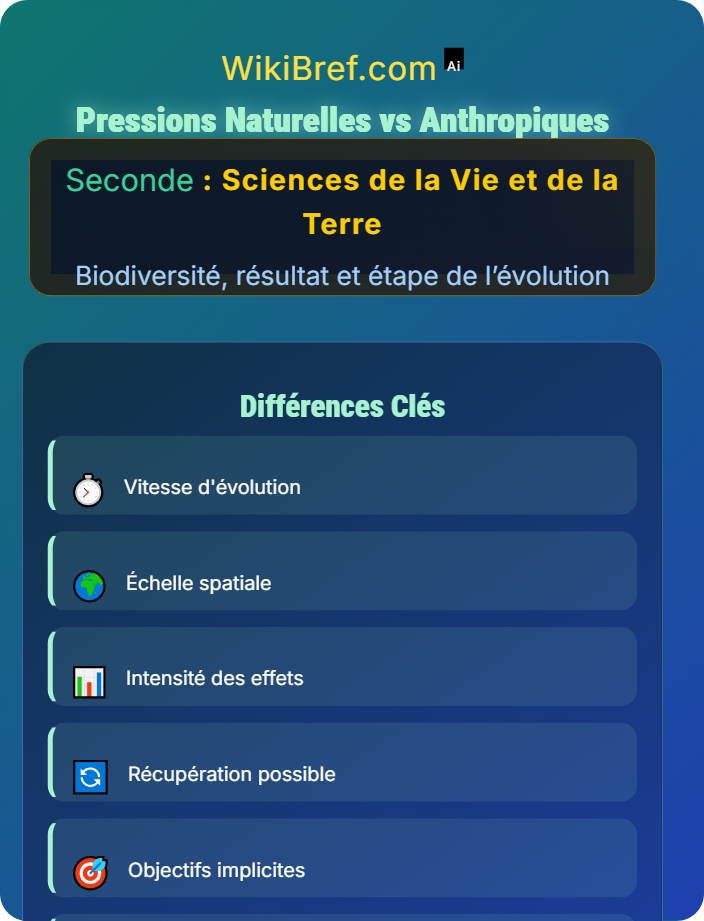 Pressions naturelles vs anthropiques Variation naturelle et impact humain