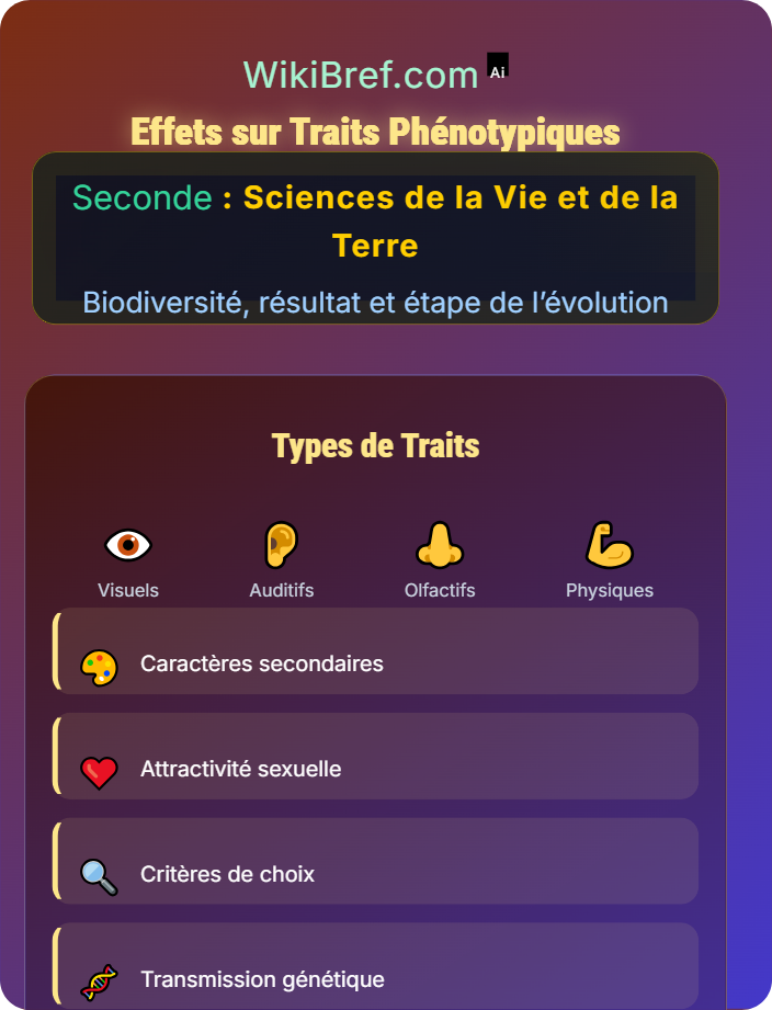 Effets sur traits phénotypiques Communication intraspécifique et sélection sexuelle