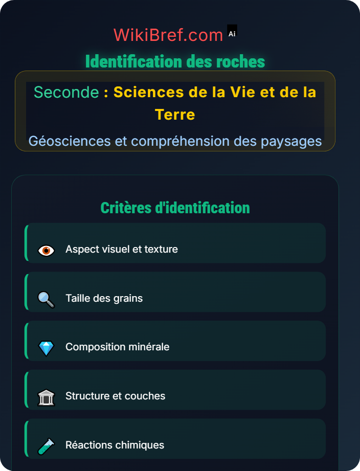 Identification des roches Sédimentation et roches sédimentaires