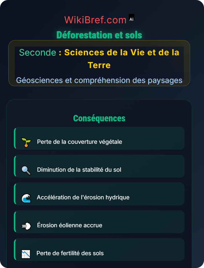 Déforestation et sols Érosion et activité humaine