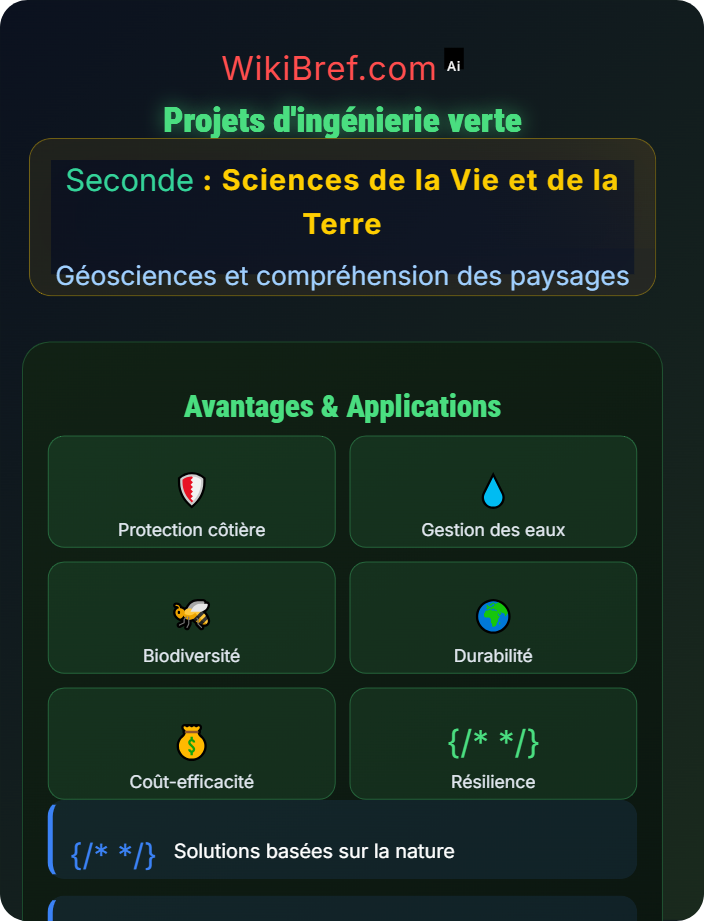 Projets d’ingénierie verte Érosion et activité humaine