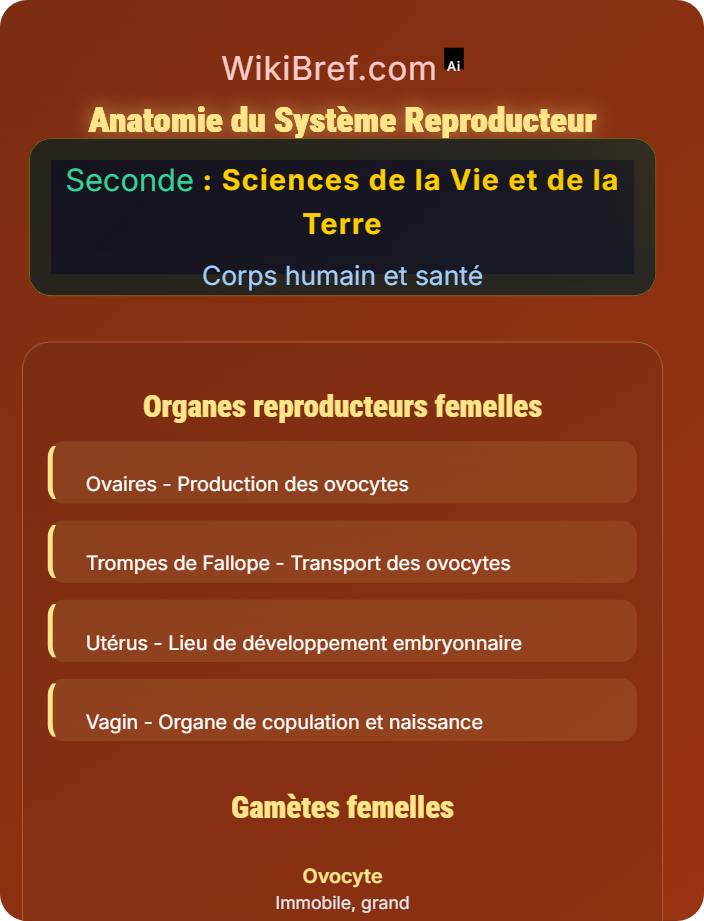 Anatomie du système reproducteur De la fécondation à la puberté