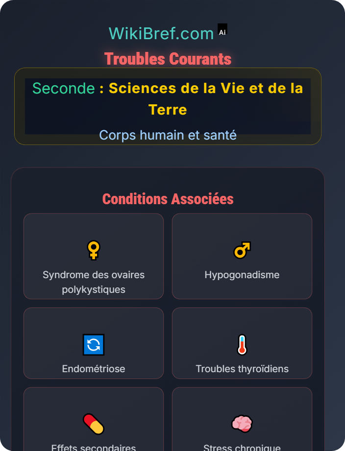 Troubles courants Rôle des hormones dans la reproduction