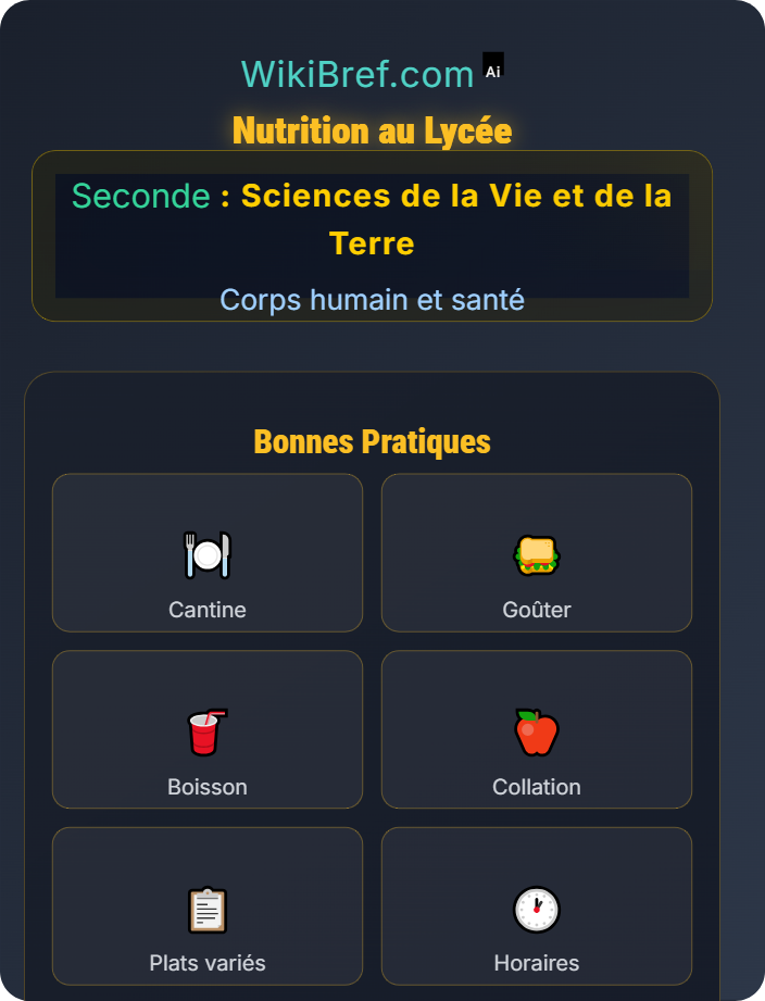 Nutrition au lycée Nutrition et bien‑être