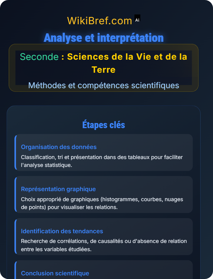 Analyse et interprétation Méthode scientifique en SVT