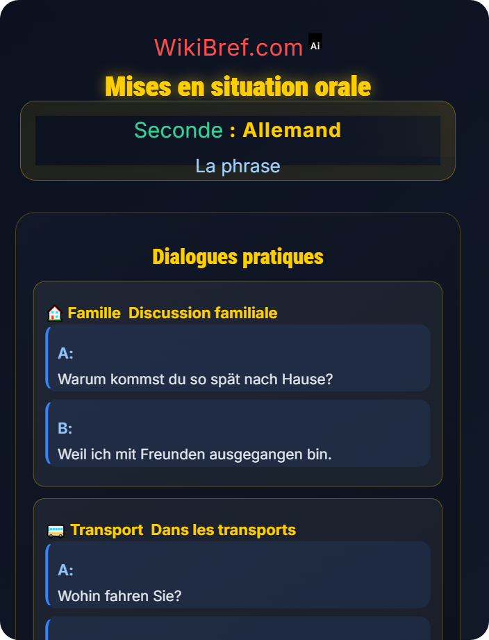 Mises en situation orale La phrase interrogative