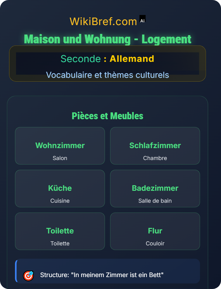Maison und Wohnung Thèmes de la vie quotidienne